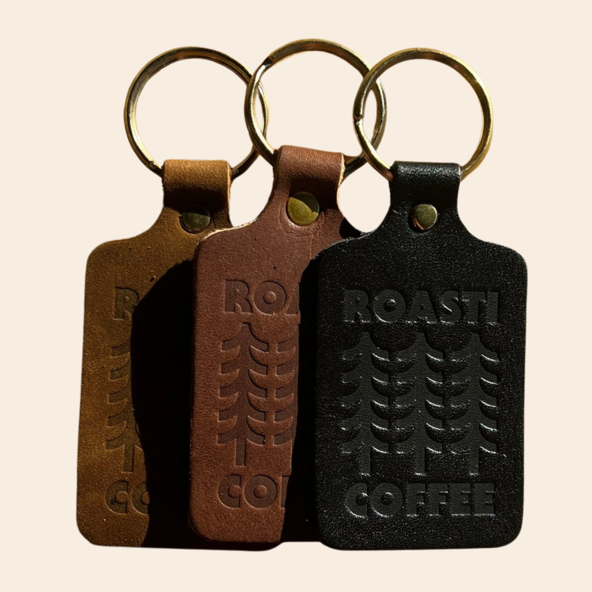 Roasti Leather Keytag